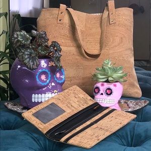 Hand made Cork purse and wallet